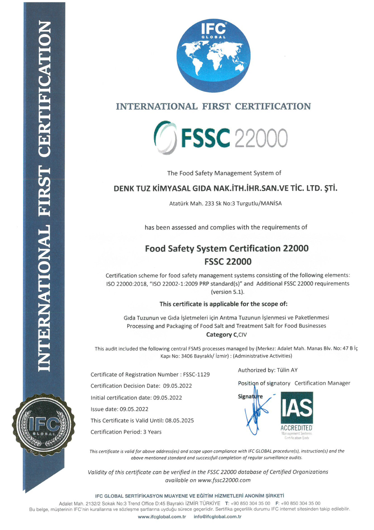 ISO 9001-2015 Certifika
